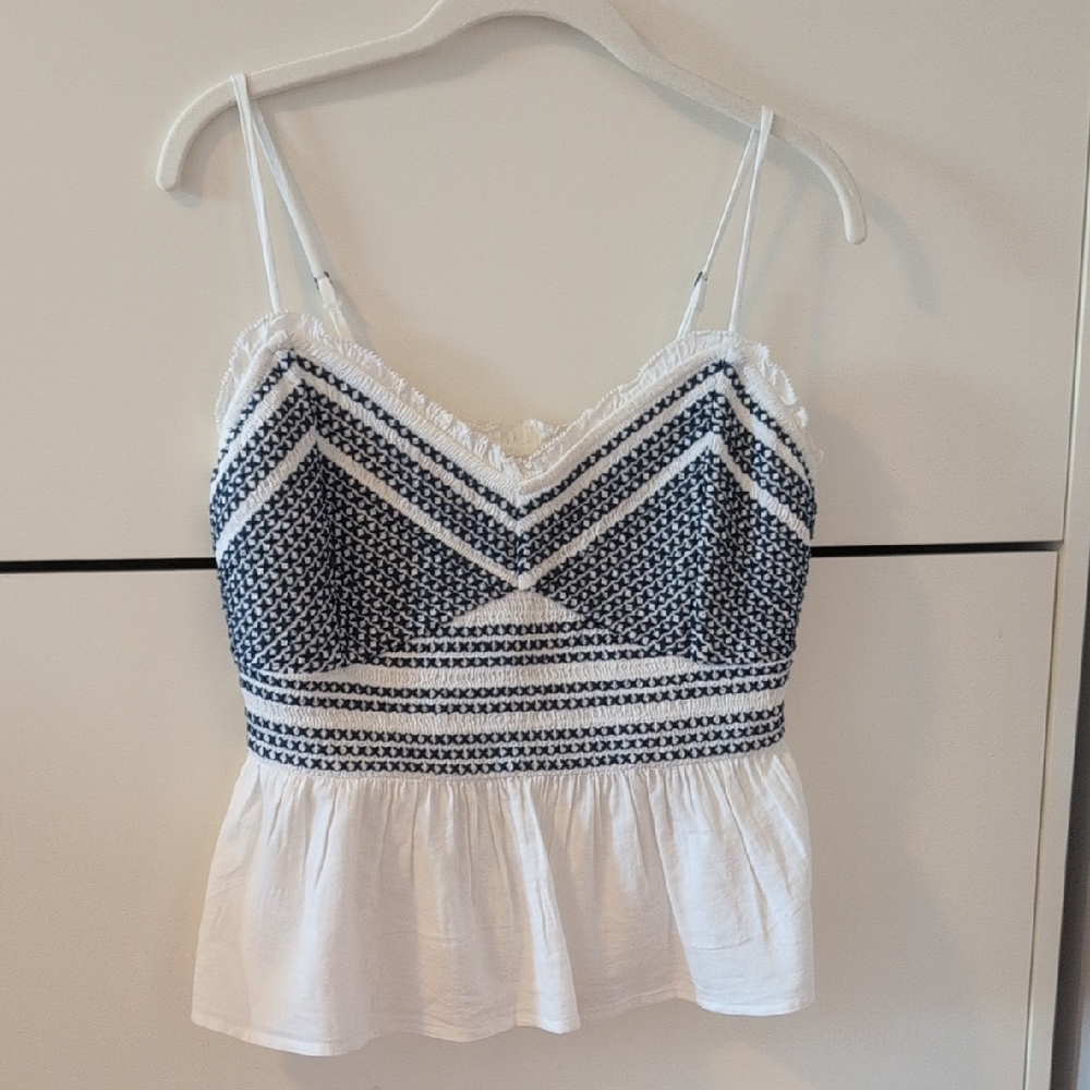 Old Navy - Peplum Tank With Ruffle Trim - Medium